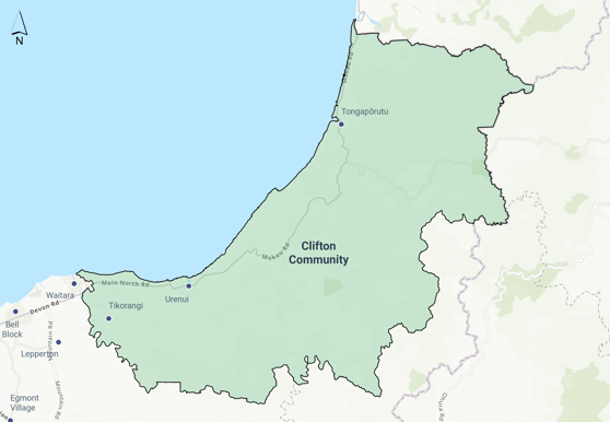 Elections 2022 Clifton Community Board Map