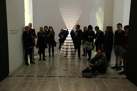 Len Lye Zebra In Set In Motion Exhibition Photo Glenn Jeffrey