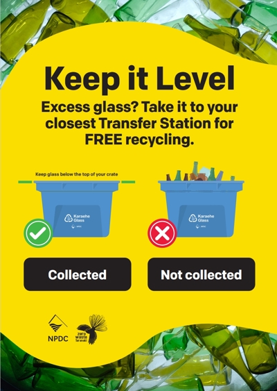 Don't overfiill your glass crate